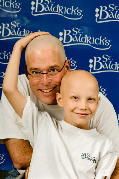 Sir Chuck with his son, Joey