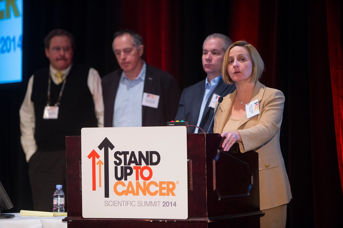 Dr. Crystal Mackall at the Stand Up to Cancer Scientific Summit