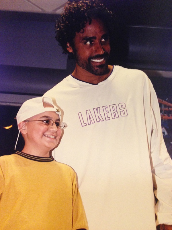 Daniel Bral and NBA player Rick Fox