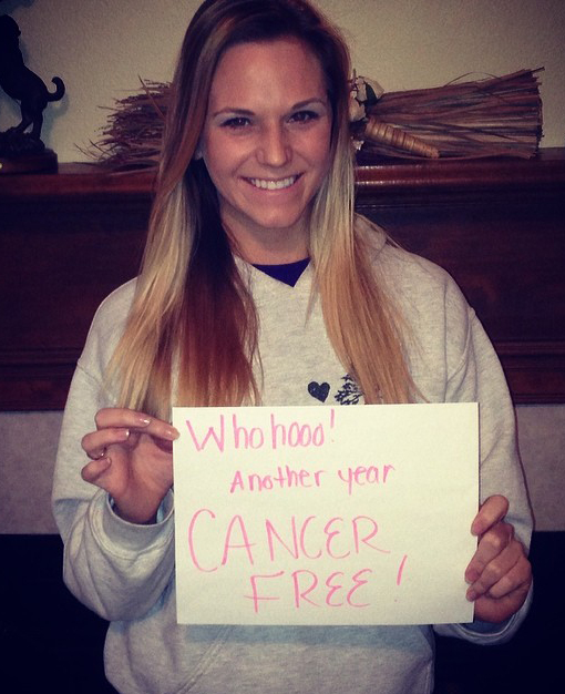 Kasie celebrates another year cancer free