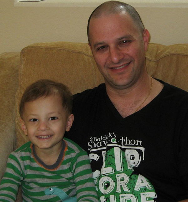 Jeff Bernstein and his son Micah