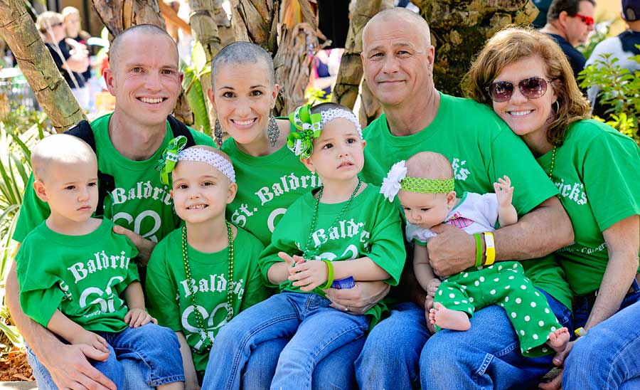 When Natalie lost her hair, her family went bald with her