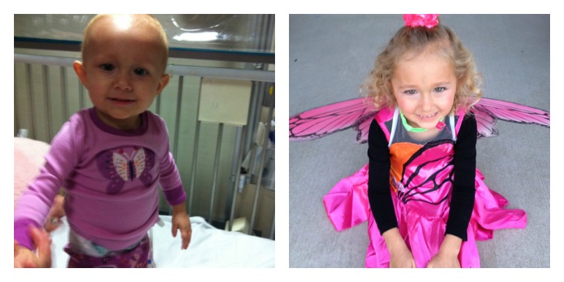 Aubrey was diagnosed with acute lymphoblastic leukemia at just a year old. Now she's 5 years old and enjoying kindergarten.