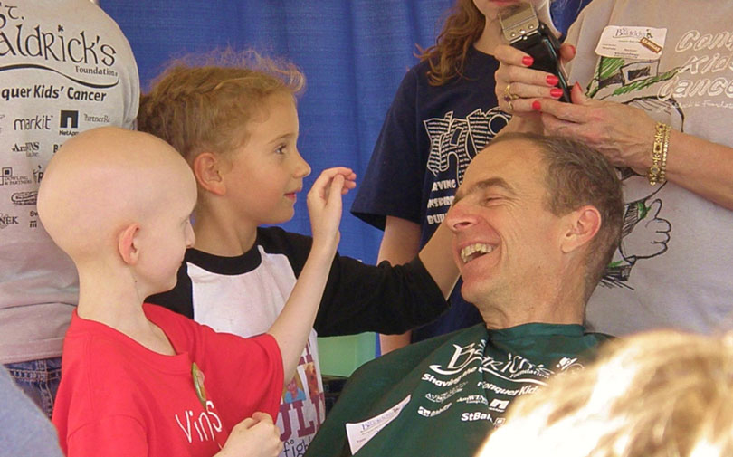 Dr. Tom McLean braves the shave