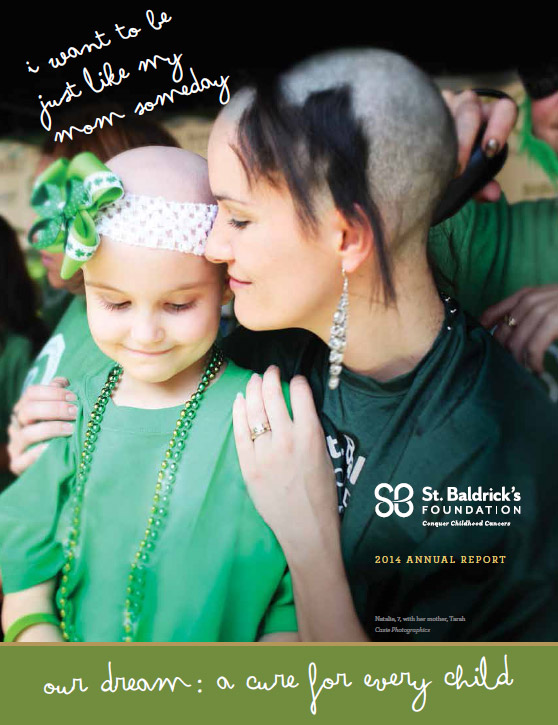 St. Baldrick's Foundation 2014 Annual Report cover