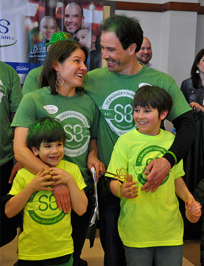 The Gallagher family at Krissy's St. Baldrick's event last year