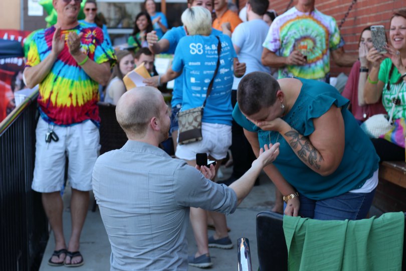 Caleb gets down on one knee to propose to Ashlee