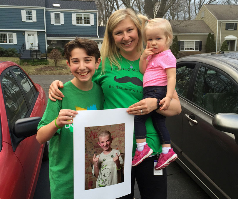 Nathan with his second grade teacher, Mrs. Kinsley