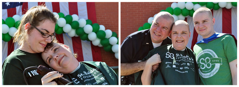 The Doyle Family at a St. Baldrick's event