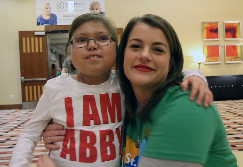 Ambassador Sarah with Honored Kid Abby