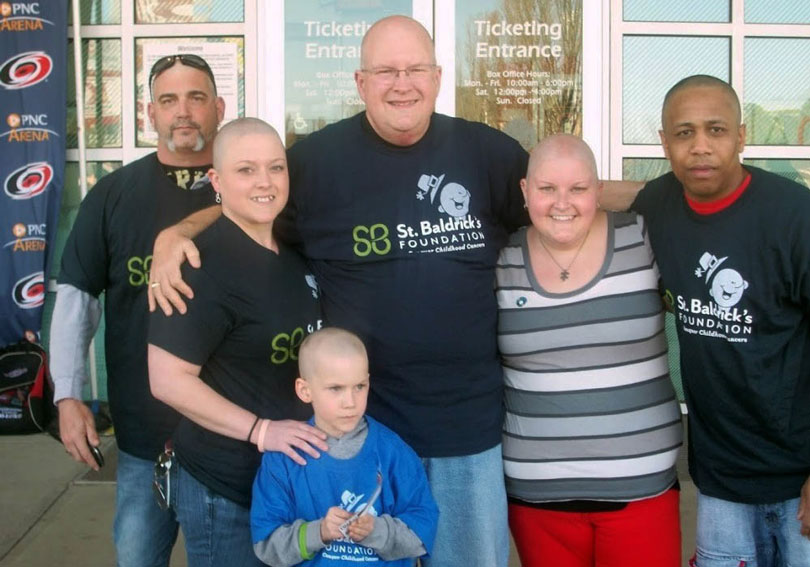 TCC Troopers at the St. Baldrick's event