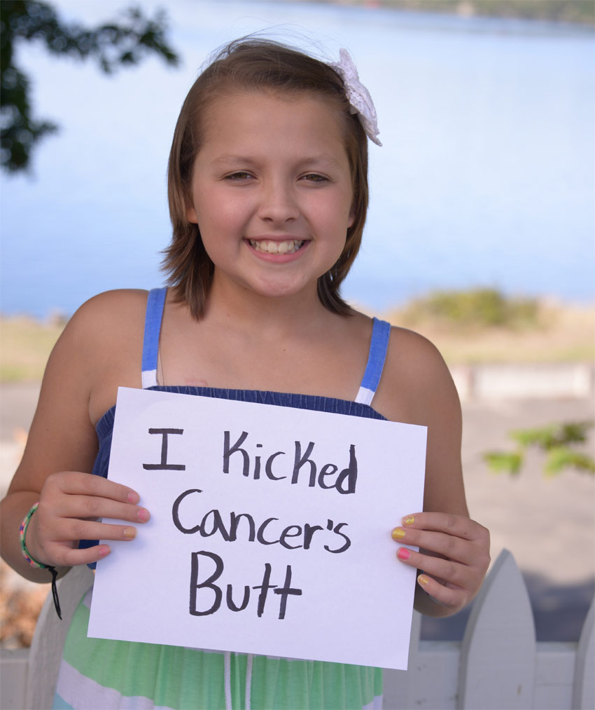 Alyssa kicked cancer's butt