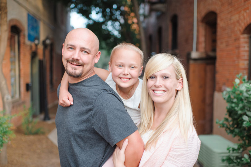 Cheyenne and her parents