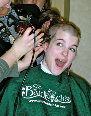 Sarah shaved for the second time in 2007