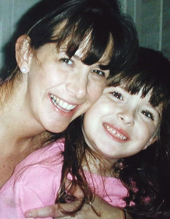 Young Emily and her mom together