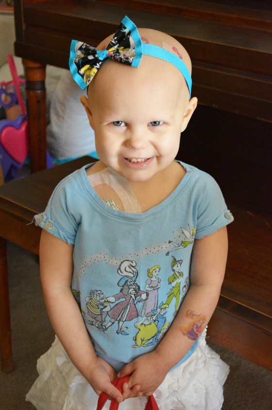Hazel after her first diagnosis with cancer