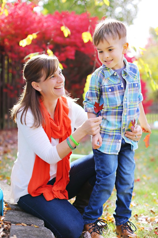 Brooks with his mom