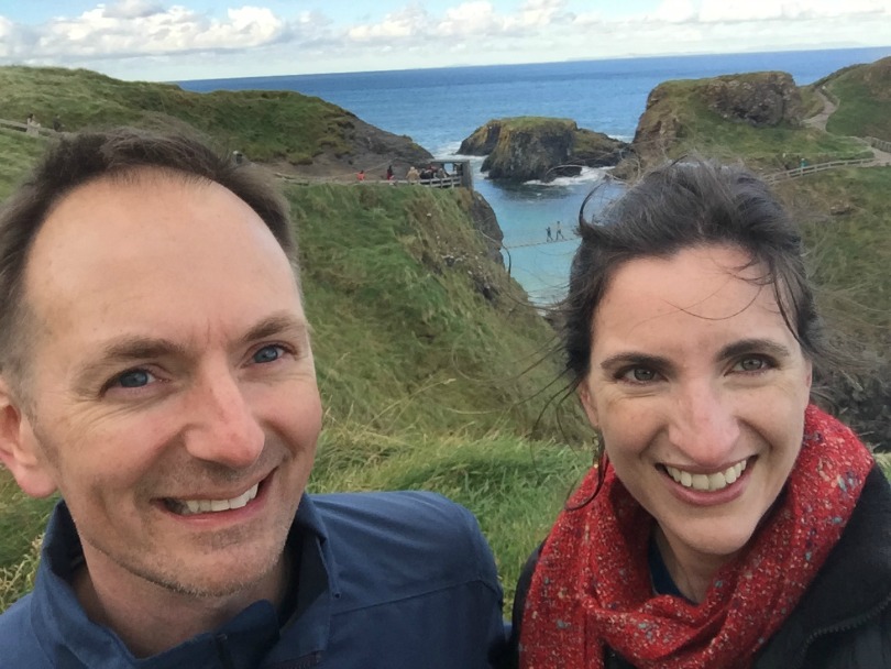 Dr. Gramatges with her husband in Ireland