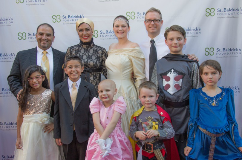 Zein and Hazel's families pose together