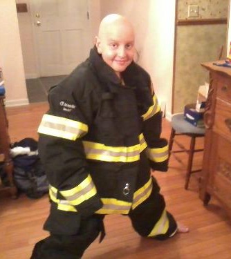 Zach in turnout gear