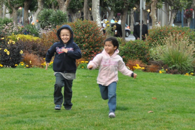 Zein and his sister play