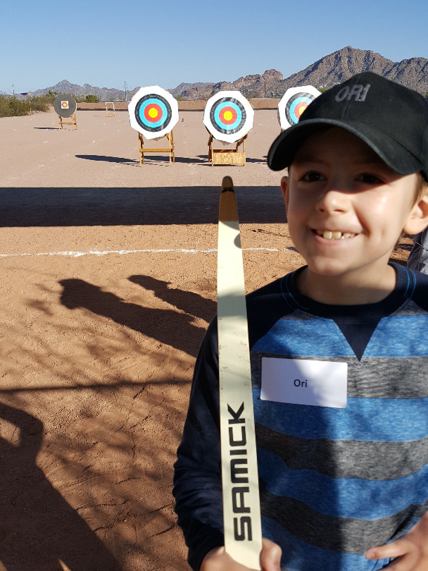 Ori tries his hand at archery