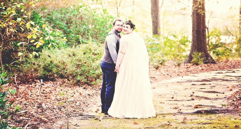 Sarah and Patrick on their wedding day