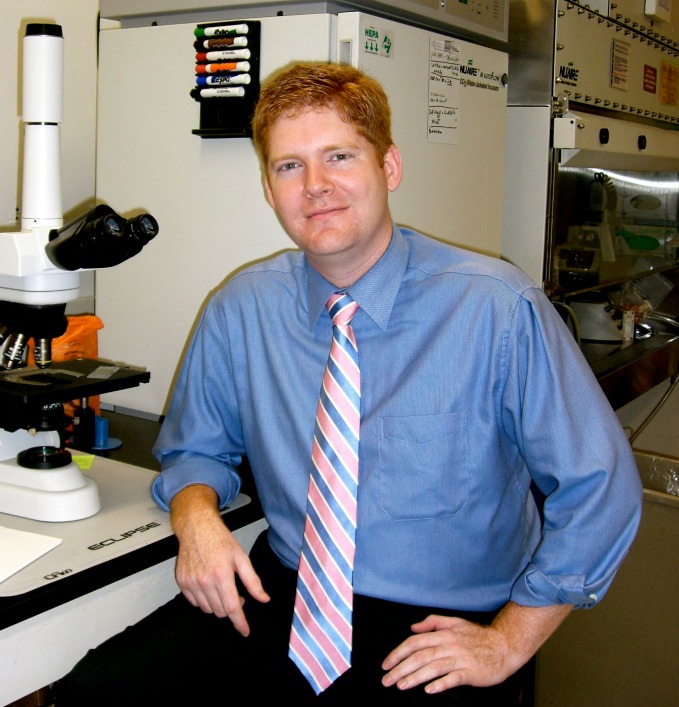 Dr. Kevin Curran in the lab