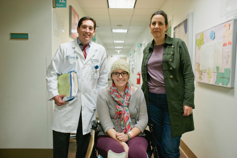 Emily, her mom and Dr. Federman