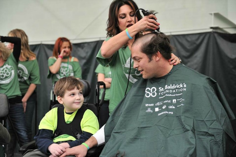 Eric shaves for his son