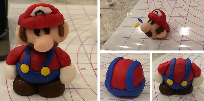 Benny sculpts Mario