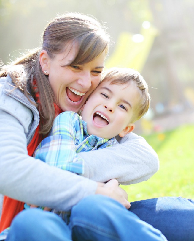 Tracey and her son Brooks