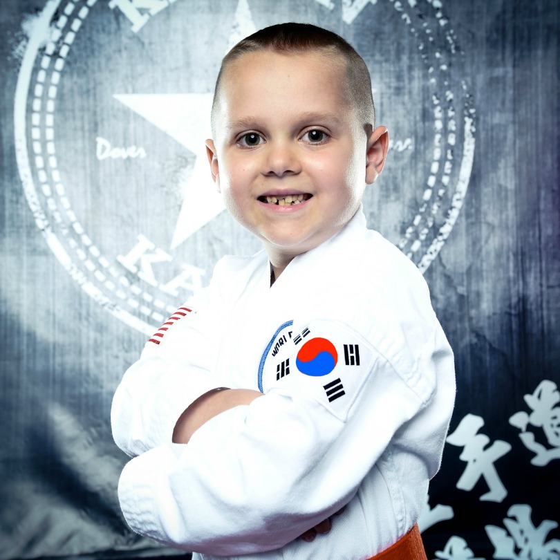 Von in his karate gi