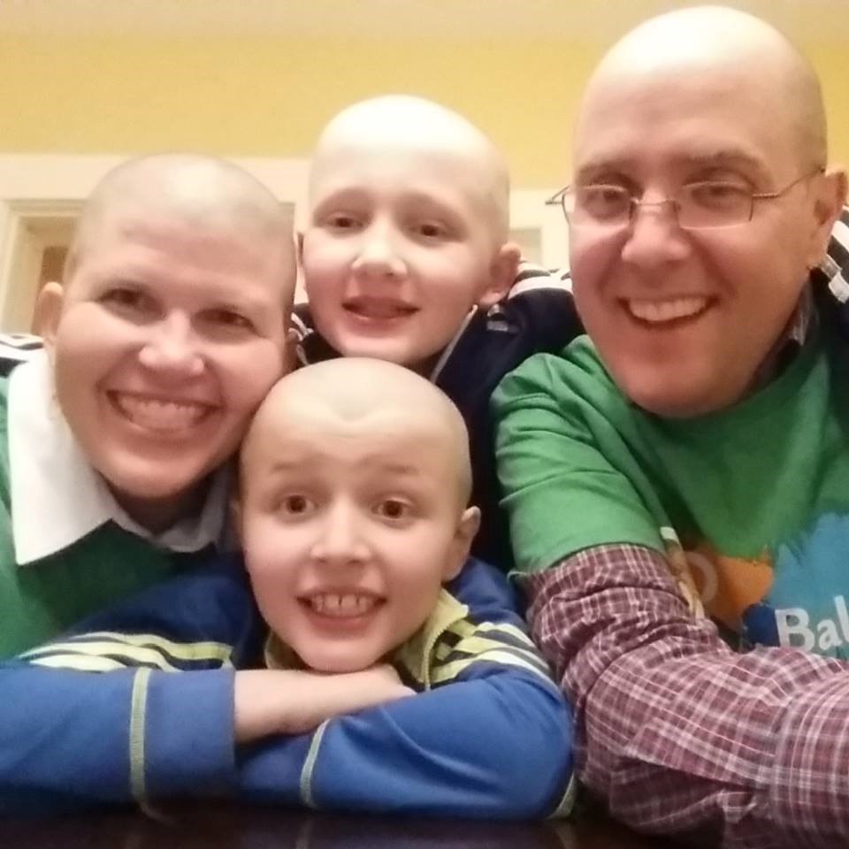 Jackson and his family rock the bald