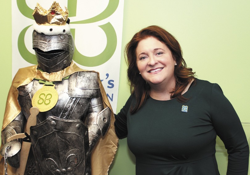 Kathleen with a knight