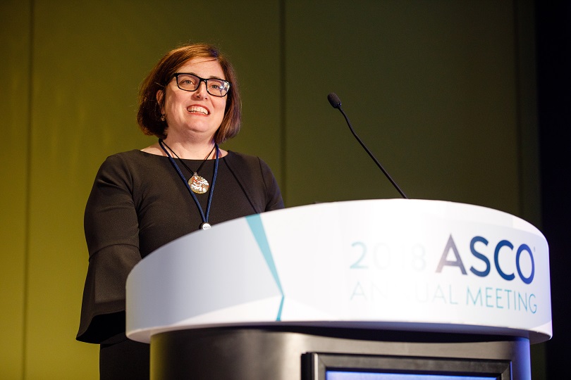 Danielle speaks at ASCO