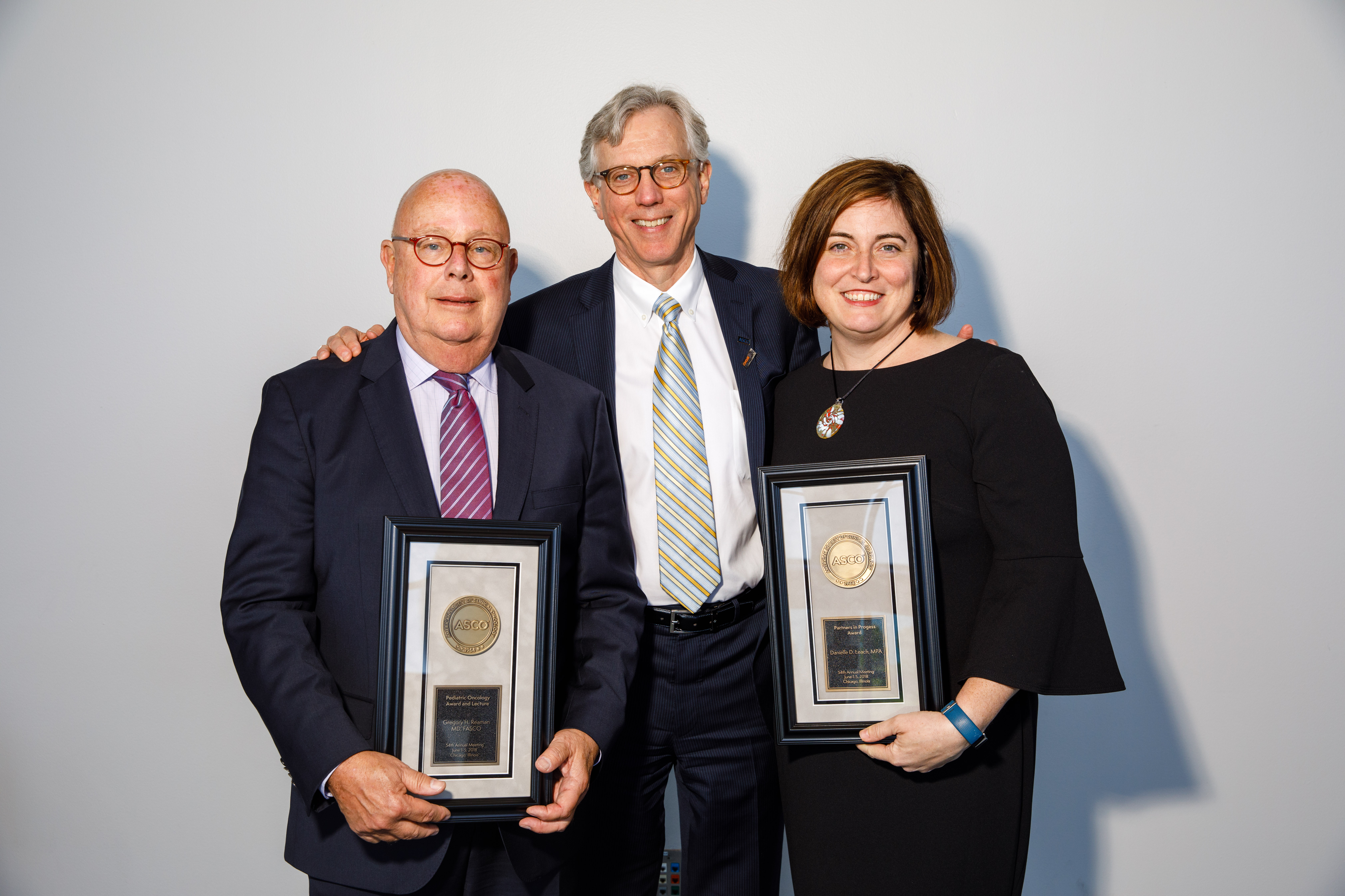 Partners in Progress Award Winners Danielle Leach and Dr. Gregory Reaman