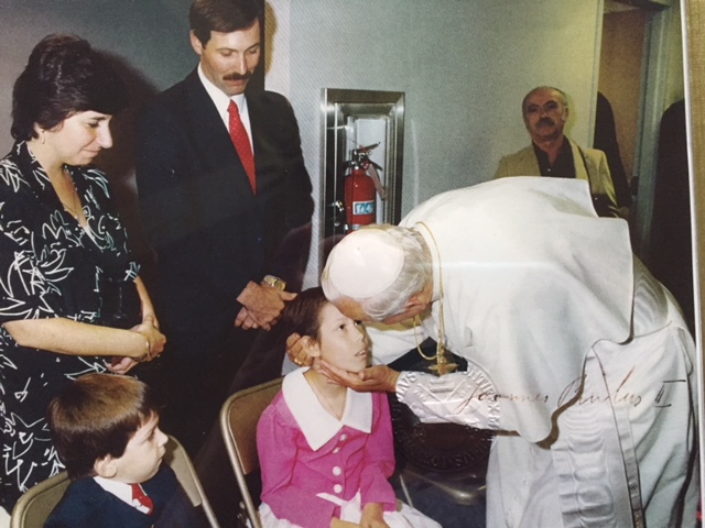 Melissa meets the Pope