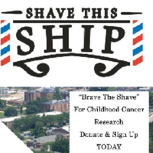 Shave This Ship: Shippensburg's St. Baldrick Fundraiser Event Logo