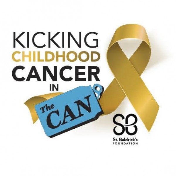 Kicking Childhood Cancer In The Can Event Logo