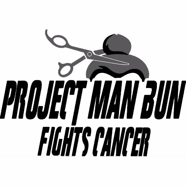#ProjectManBun Fights Cancer Event Logo