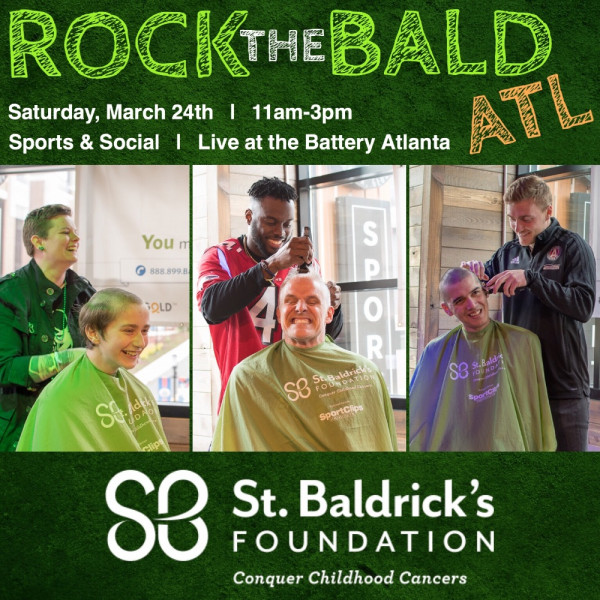 St. Baldrick’s Rock The Bald ATL Event Logo