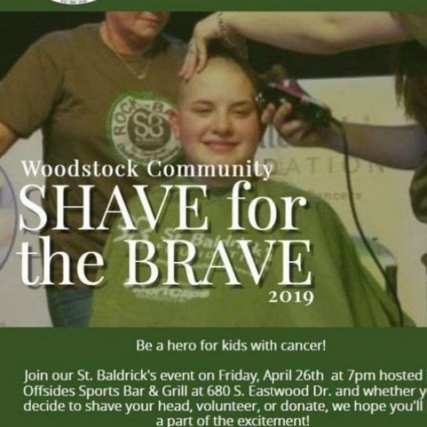 Woodstock Community Shave for the Brave 2020 Event Logo