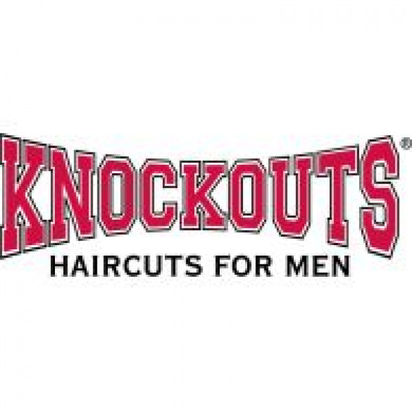 Knockouts Haircuts For Men St. Baldrick's Fundraiser Event Logo