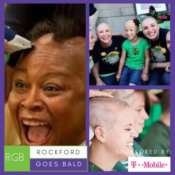 Rockford Goes Bald: Head Shaving Event Event Logo