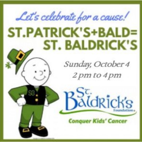 St.Patrick's+Bald=St. Baldrick's Event Logo