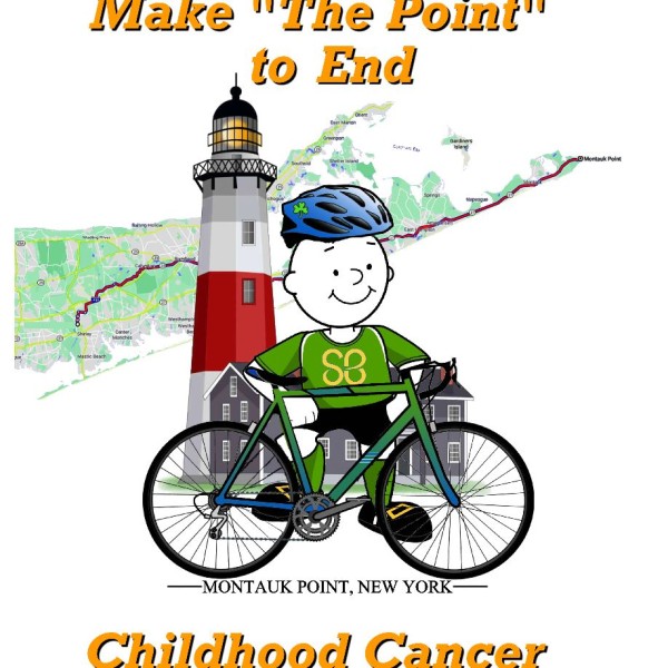 Bike Across America - Make "the Point" to End Childhood Cancer Event Logo