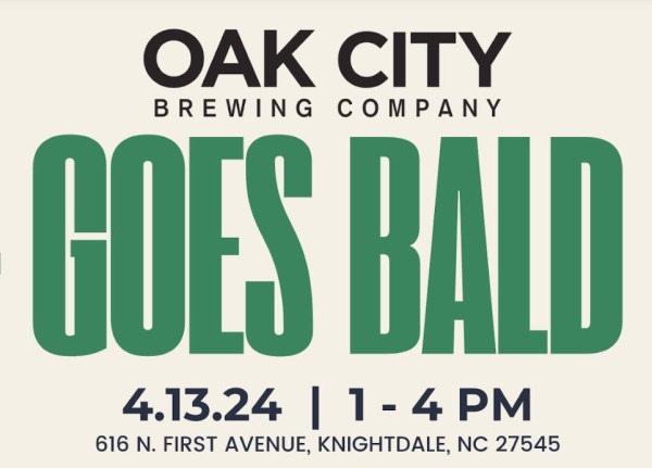 Oak City Brewing Goes Bald Event Logo