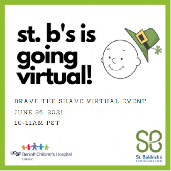 Brave the Shave for Kids with Cancer with Children's Hospital Oakland Online Event Logo