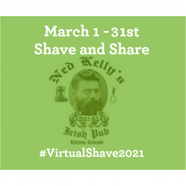 Ned Kelly's Irish Pub- Virtual Shave and Share Event Logo